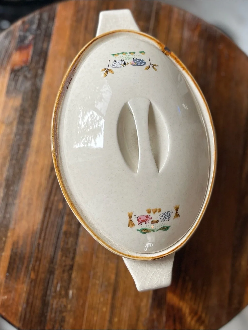 Vintage Heartland International Casserole Crock with Lid